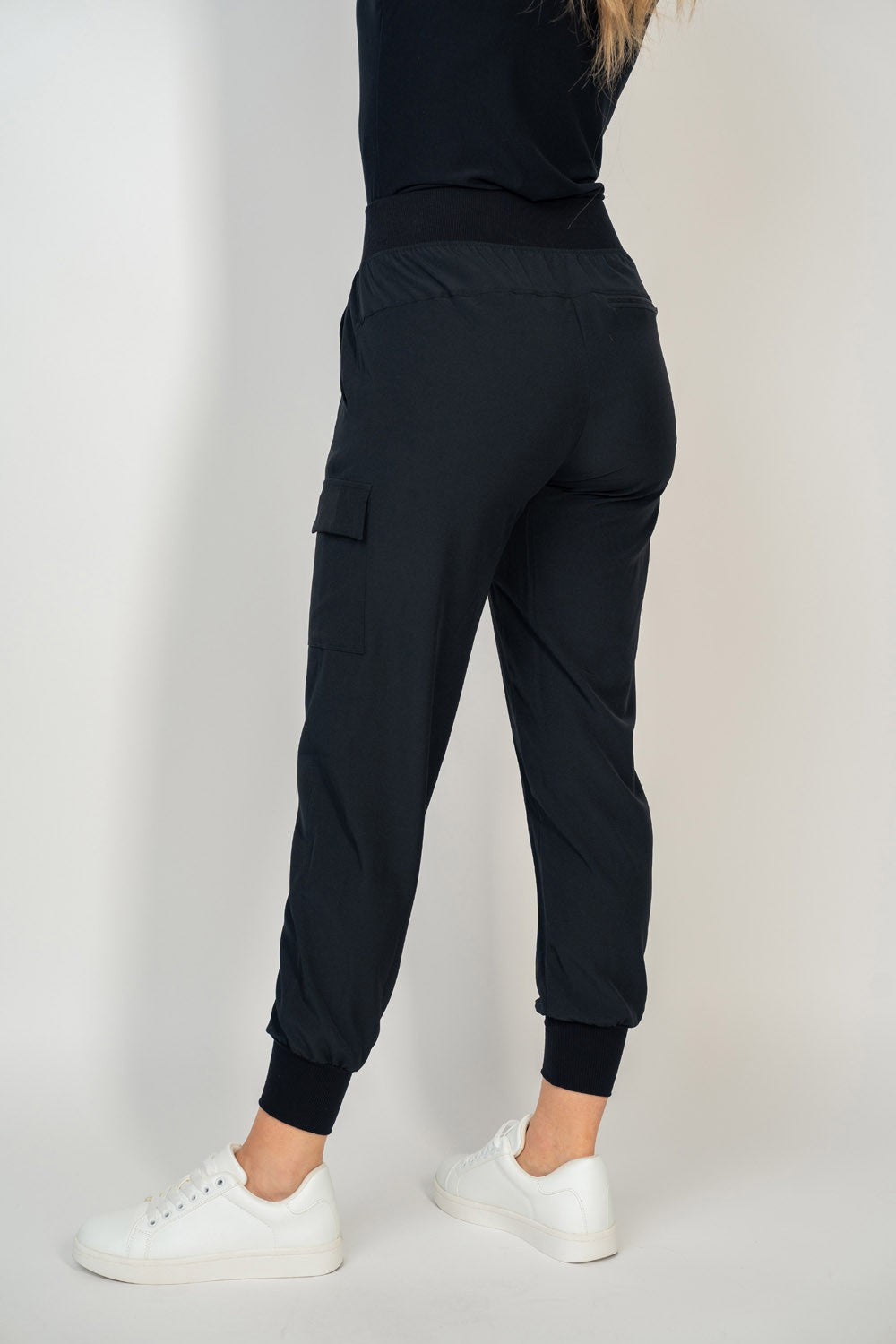 High Waisted Solid Knit Jogger