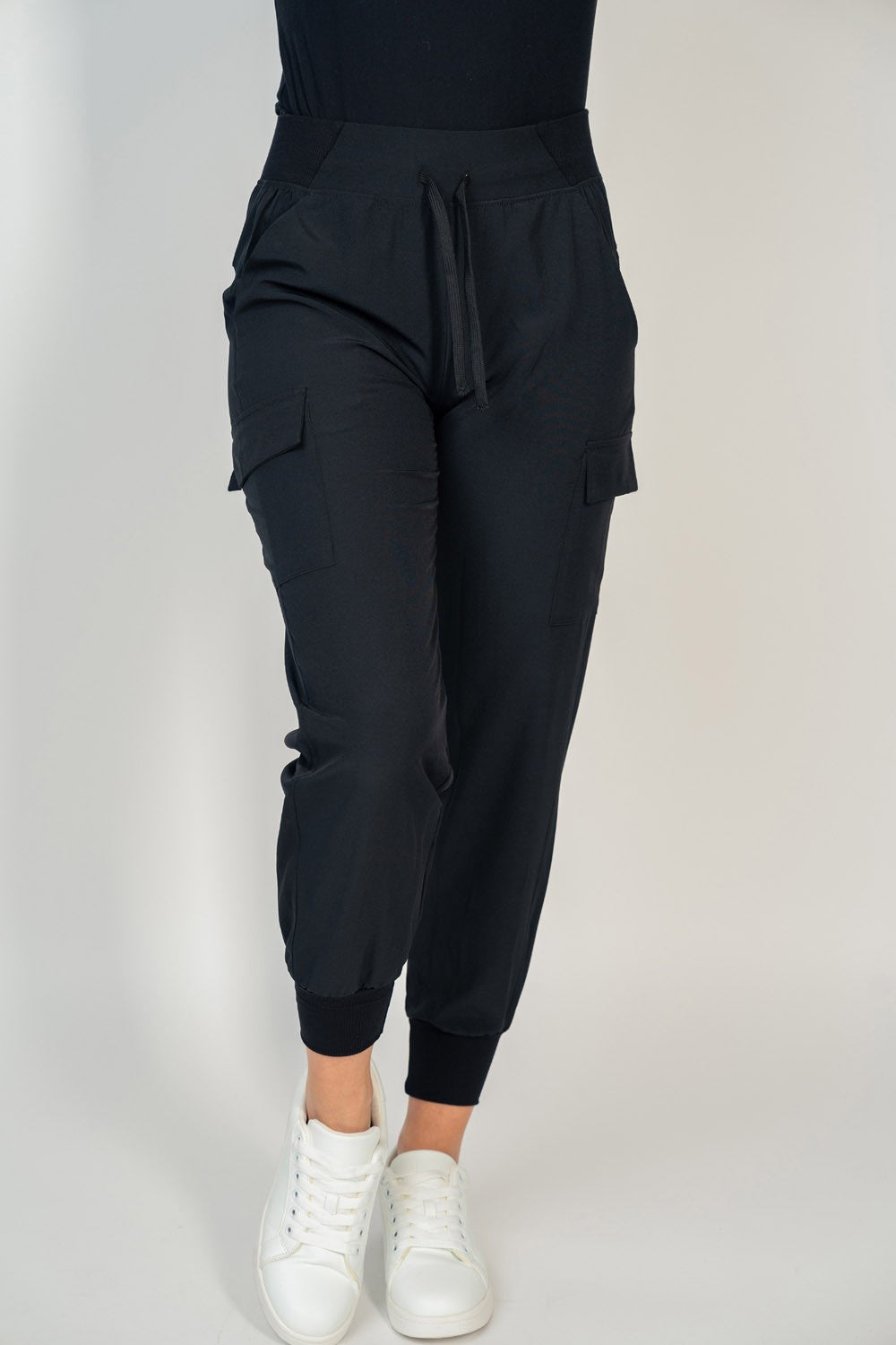 High Waisted Solid Knit Jogger