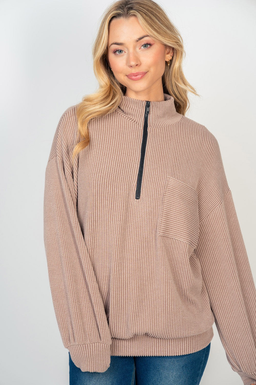 Long Sleeve Solid Knit Pullover