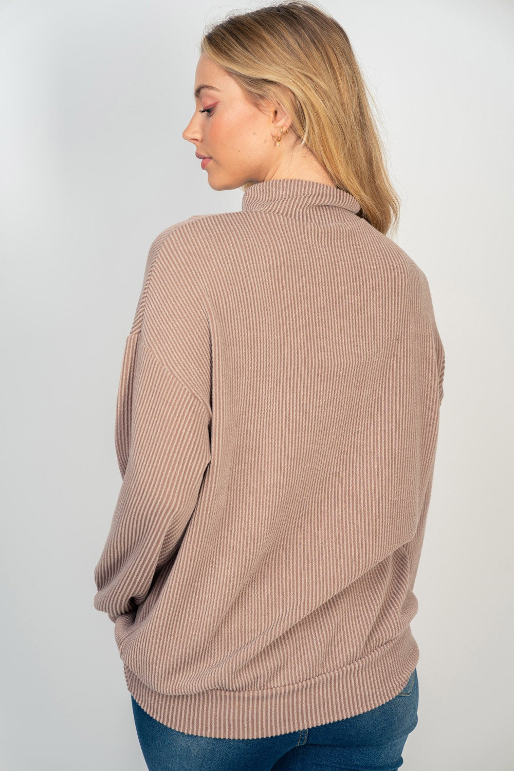 Long Sleeve Solid Knit Pullover